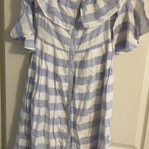 Light blue and white dress  medium